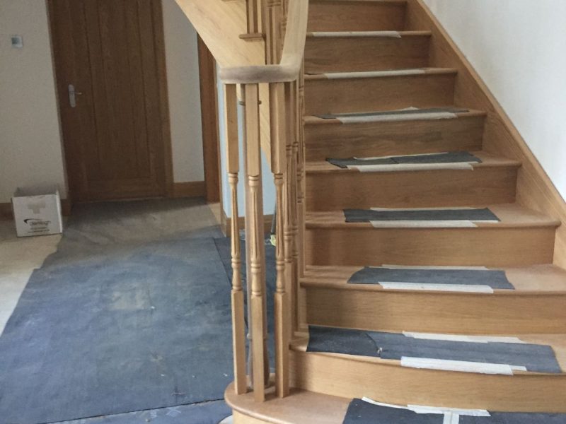 Bespoke wreathed staircase joinery essex